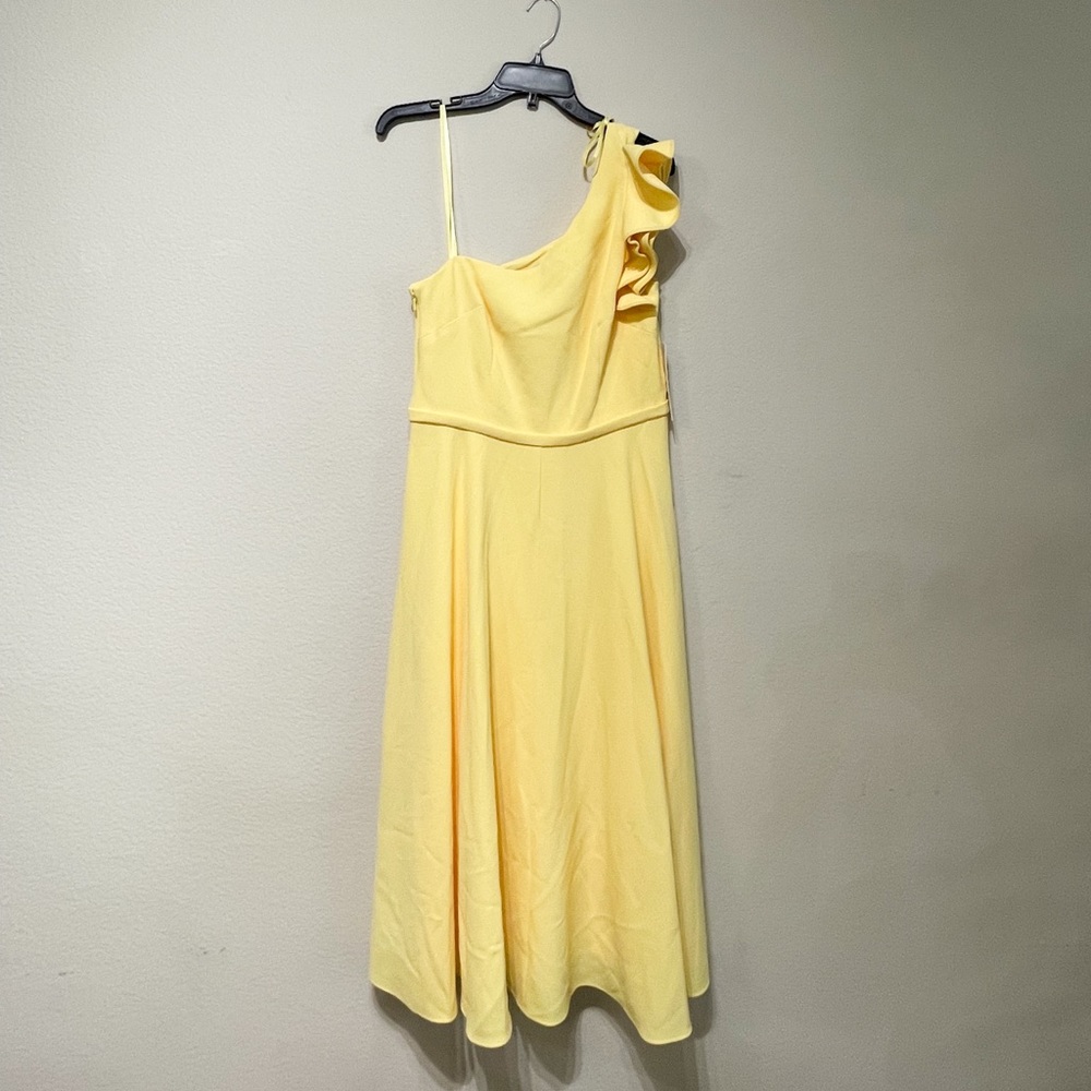 Eliza J One Shoulder Midi Dress